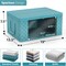 Sorbus Medium Clothes Storage Bags - Foldable Blanket Storage Bins for Organizing Bedroom, Closet, Clothing, Comforter, Organization with Clear Window, Lids and Carry Handles - Set of 8